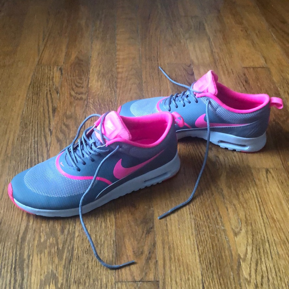 Gray & Pink Nikes